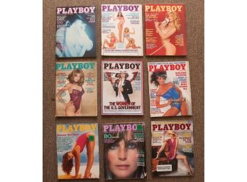 Lot Of 9 Adult Magazines -  1980s