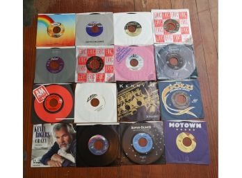 Lot Of 16 Assorted Vinyl Records 45s