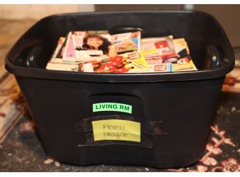 Large Bin Of Assorted Vintage TV Guides - Highly Collectible - Bin Dimensions L22' X W18' X H15'