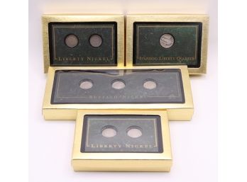 Lot Of 4 Rare Coins - Liberty Nickels, Standing Liberty Quarter, Buffalo Nickel
