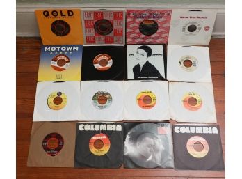 Lot Of 16 Assorted Vinyl Records 45s