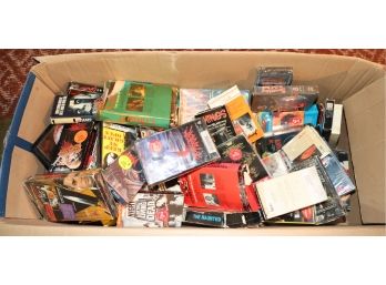 Large Lot Of Assorted VHS Horror Films - Dimensions Of Box L41' X W18' X H14'
