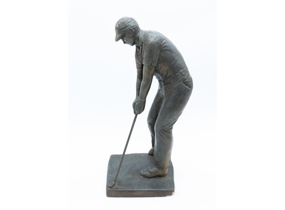 Vintage Austin Male Golfer Statue - Memorabilia - Golf Club Sculpture - Signed