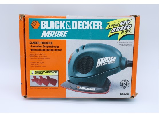 Black & Decker Mouse Sander/polisher - Model# MS500 - Sand Paper Not Included - Tested