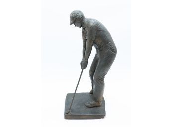 Vintage Austin Male Golfer Statue - Memorabilia - Golf Club Sculpture - Signed