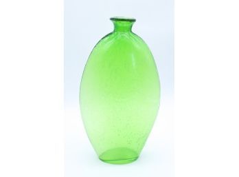 Modern Hand Blown Glass Vase - Green - Home Decor