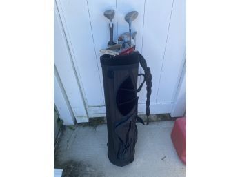 Knight Golf Bag W/ Assorted Golf Clubs