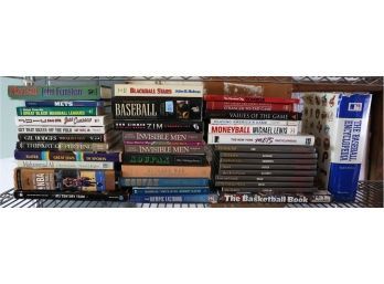 Large Lot Of Assorted Baseball Books