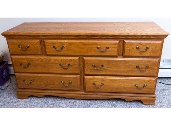 Solid Wooden 7 Drawer Dresser