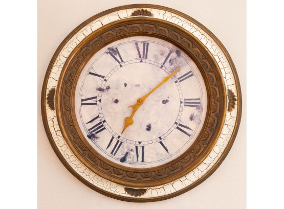Large Decorative Battery Operated Clock - Wall Mount - 23' In Diameter