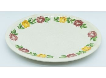Vintage Floral ShenandoahWare Oval Platter, Made In USA, Under Glaze