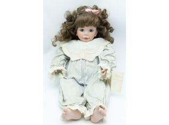 'Kristen' Hand Crafted - The Hamilton Collection -1992 - #2468A Collectible Vinyl Doll
