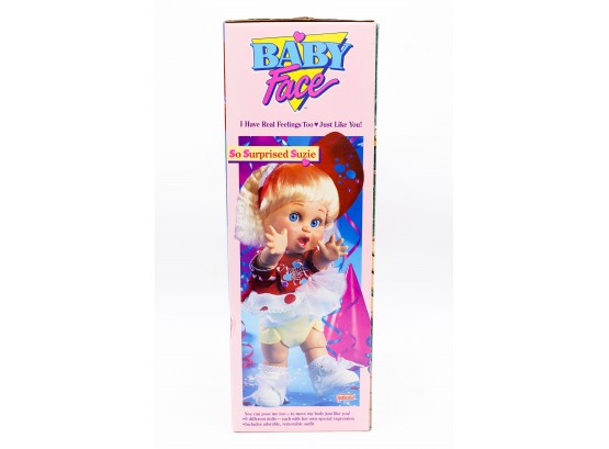 NEW RARE 1990 Baby Face 'S0 Surprised', Galoob #3208