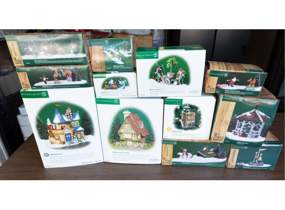 Lot Of 12 Department 56 Christmas Boxes - Christmas Decor