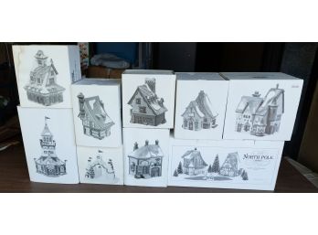Lot Of 9 Heritage Village Collection - Christmas Decor