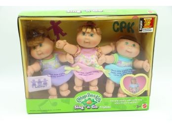 Cabbage Patch Kids - Sing N Go Triplets - New