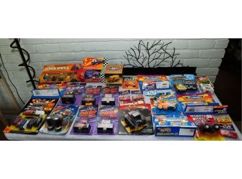 Tonka, Matchbox, Hotwheels, Micromachines   - Lot Of Assorted Toy Cards - New In Package - Lot Of 26