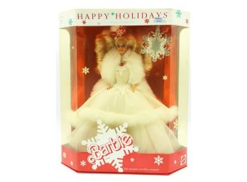 Happy Holidays Barbie Doll 1989 Special Edition Chrismas, Mattel 3523,