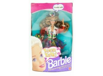 Mattel Teen Talk Barbie Doll 1991 NRFB #5745 Vintage Strawberry Blonde