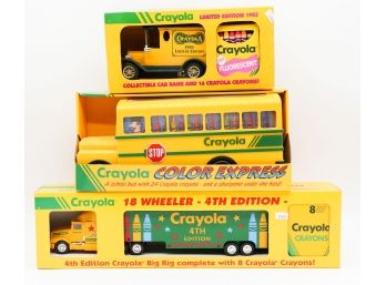 Lot Of 3 Crayola Trucks