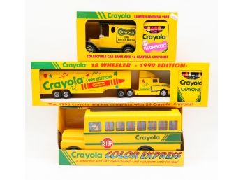 Lot Of 3 Collectible Crayola Limited Edition - 1993 & 1992