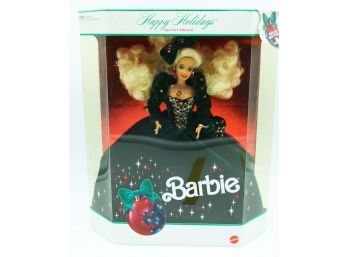 Mattel 1991 Happy Holidays Special Edition Barbie Doll No. 1871 NRFB Christmas