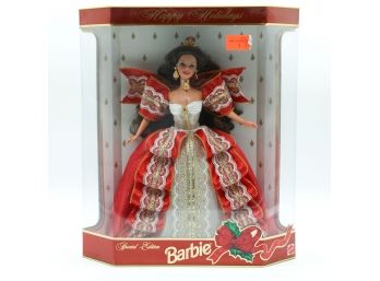 1997 Rare Happy Holidays Barbie Brunette