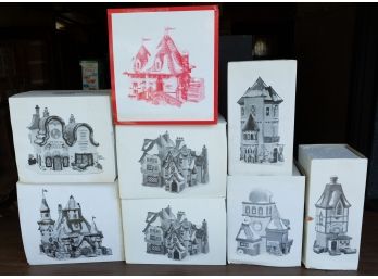 Lot Of 8 Heritage Village Collection Christmas Decor
