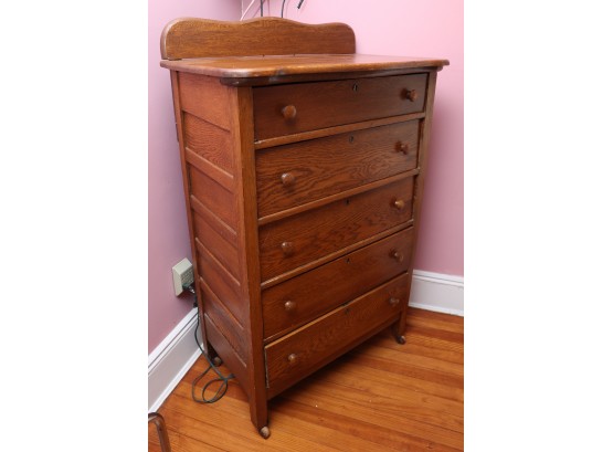 Vintage Wooden Dresser - 5 Drawers