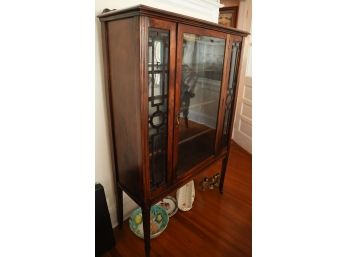 Vintage Mahogany Display Case - Inlay
