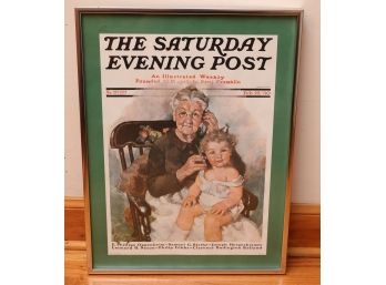 Framed Giclee Print 'Radio Days' - The Saturday Evening Post