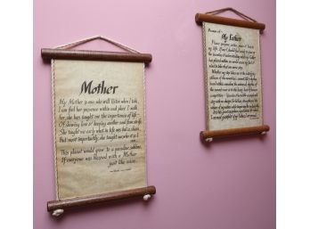 Vintage Mother's/Father's Day Praise Wall Plaque 1981 - Carol Fitchett