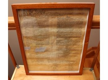 Vintage Framed United States Constitution