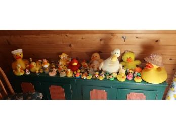 Large Lot Of Assorted Rubber Ducks
