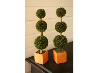 Triple Ball Topiary - Set Of 2