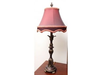 Vintage Metal Table Lamp - Tested - 29' Tall