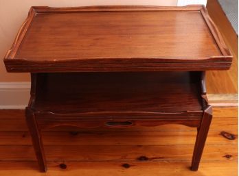 American Chippendale Tier Side Table - 1940s