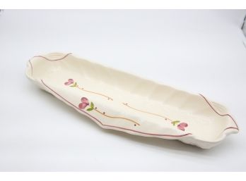 Loucarte Made In Portugal Baguette Tray With Floral Design