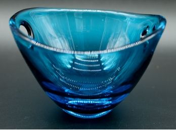 Vintage Hand Blown Glass - Decorative Bowl