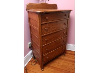 Vintage Wooden Dresser - 5 Drawers
