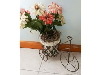 Home Decor, Metal Tricycle Plant Stand