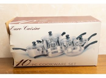 Euro Cuisine PC Cookware Set  - 10 Piece Set - In Original Box