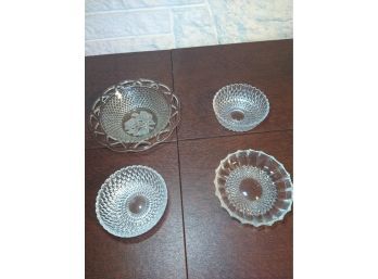 Set Of 4 Glass Bowls