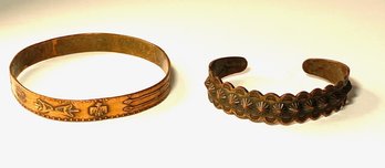 2 Copper Bracelets