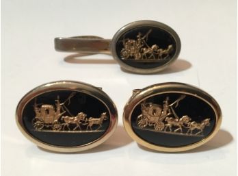 Tie Bar And Matching Cuff Links