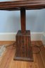 A. Brandt Ranch Oak Floor Lamp With Attached Tile Table