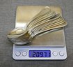 Italian 800 Silver Demitasse Spoons Set Of 12 (110)