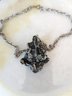 Modernist Silver Necklace With Scarab Accents (125)