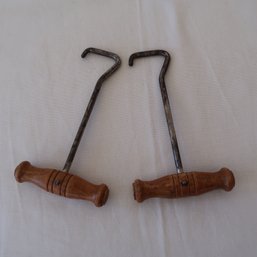 Pair Of Vintage Boot Hook Pulls