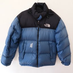The North Face Nuptse 700 Puffer Jacket 1996 Retro Black Blue Size Large